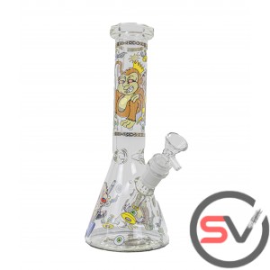 CHRIS AND EVIL MONKEY GLASS BEAKER 10inch